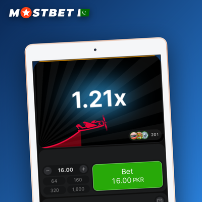 Mostbet Aviator auto-bet tile featuring looping arrow around a stacked chip icon
