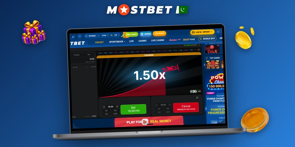 Mostbet Aviator demo mode on desktop and mobile with FUN balance and climbing plane