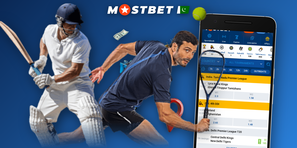 Mostbet betting app screens showing cricket live odds, roulette, slots and JazzCash cashier