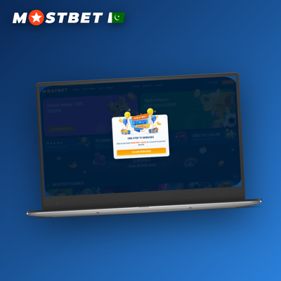 Mostbet desktop client icon on a monitor for full-screen PC betting