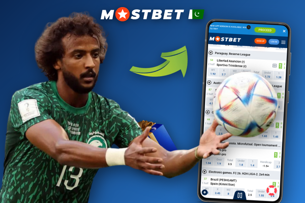 Pakistani player using the Mostbet mobile app with JazzCash deposit option visible