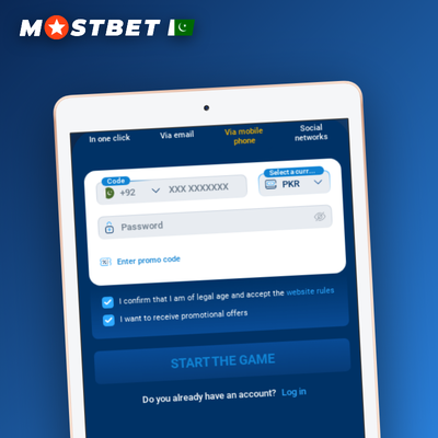 Mostbet register online with one click using auto-generated login for Pakistan players