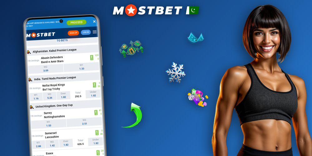 Mostbet Pakistan download shown across multiple phones and tablet devices of varying sizes