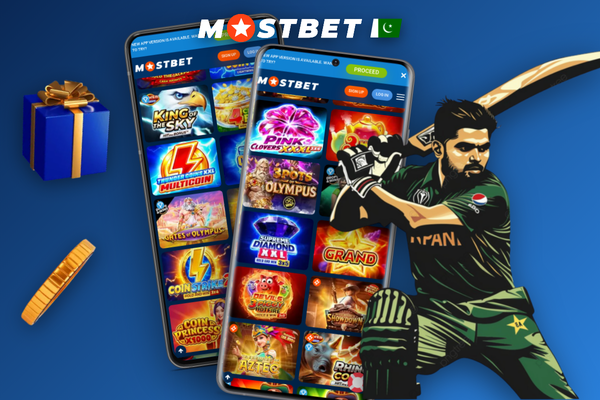 Mostbet casino progressive jackpot slot screen showing a rising prize counter in gold and blue